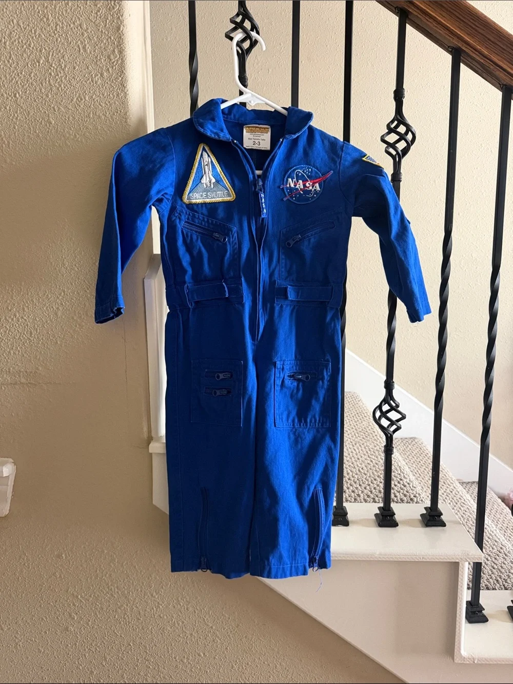 Kids Sz Tall 2-3 Blue NASA Space Camp Flight Suit, Aviator Coveralls Air Force